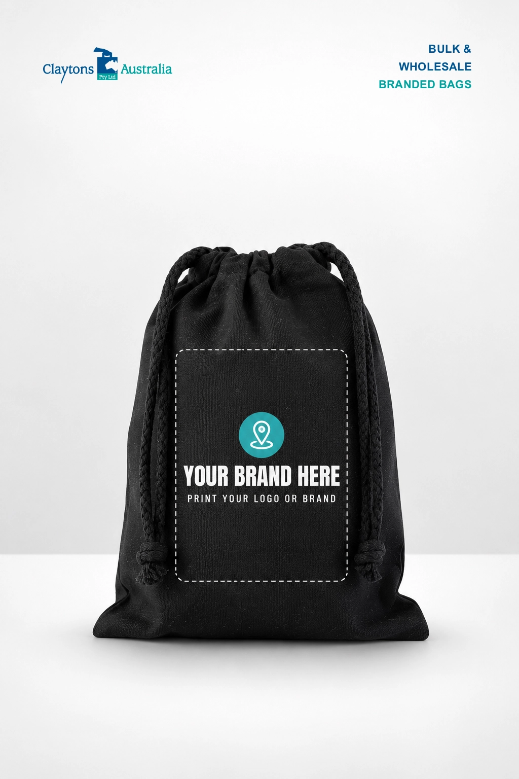 Drawstring Calico Bags 150mm x 200mm - Compact Drawstring Bags for Small Items - Image 2